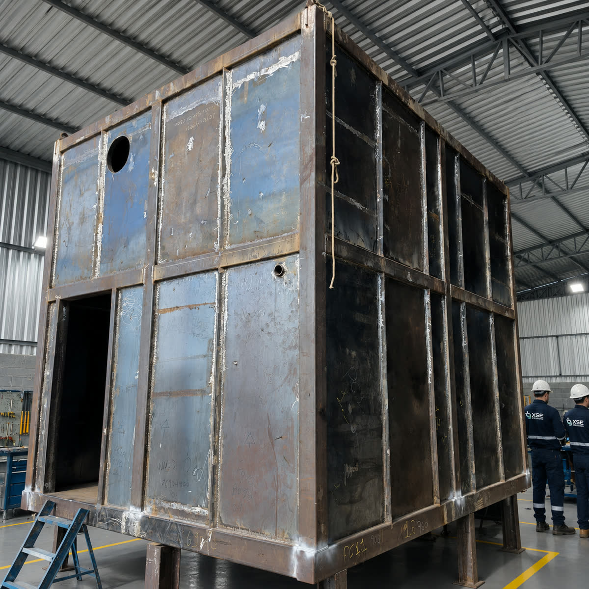 Estrutura metálica fabricada pela XSE Solutions